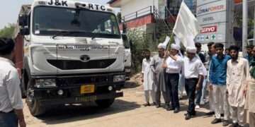 The Indian Tribal News | Flagging of truck to transport migratory tribal families along with their livestock to highland pastures