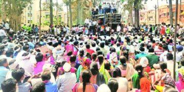 The Indian Tribal Gujarat News | Tribals staging protest against the Par Tapi-Narmada project
