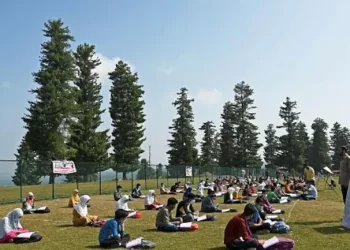 The Indian Tribal Latest News Jammu | Tribal students attending a class in in J&K