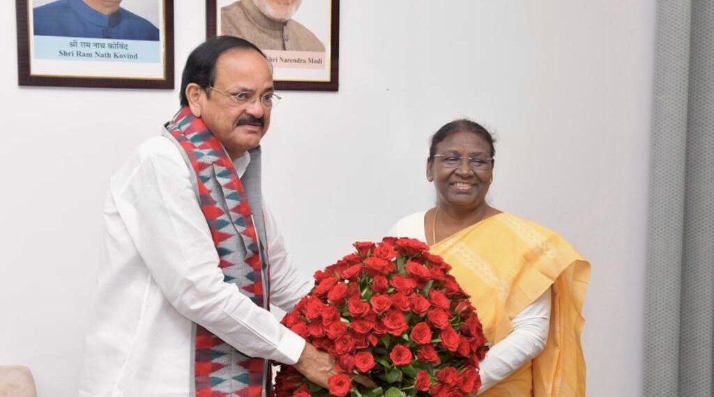 First Tribal President Droupadi Murmu, Vice President Venkaiah Naidu met President-elect Droupadi Murmu and congratulated her, Latest News President of India, Celebrations