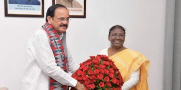 First Tribal President Droupadi Murmu, Vice President Venkaiah Naidu met President-elect Droupadi Murmu and congratulated her, Latest News President of India, Celebrations