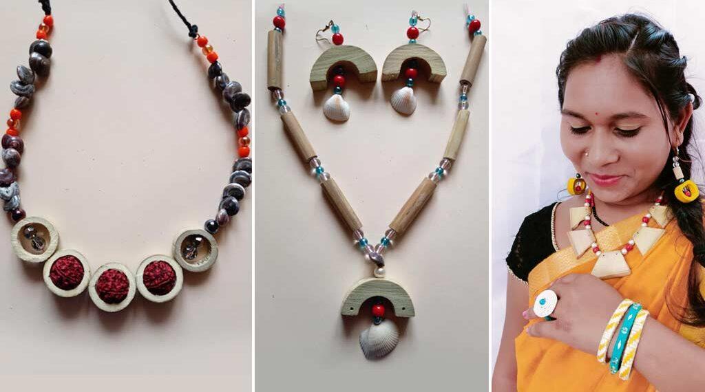 The Indian Tribal | Bamboo jewellery, which is very popular in urban areas.
