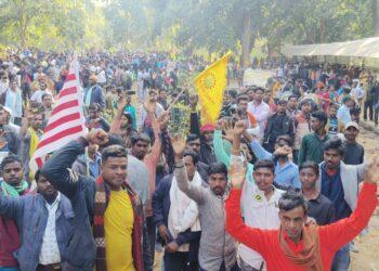 Tribals Protest In Giridih