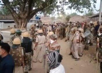 Heavy Police Force Deployed In The Area As Tension Simmers