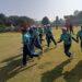 Odisha's Women's Cricket Team For The Visually Impaired Entering The Ground Before A Match