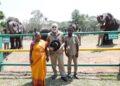 PM Modi With Elephant Caretakers Bomman And Bellie