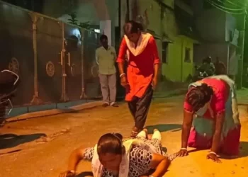 Screengrab Of Tribal Women Doing Dandavat Parikrama