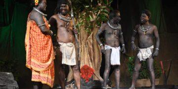 Tribal Theatre Group - HAL - Hindustan Aeronautics Limited morphs into a band of tribals to portray on stage the simple indigenous lifestyle fraught with taboos and traditions