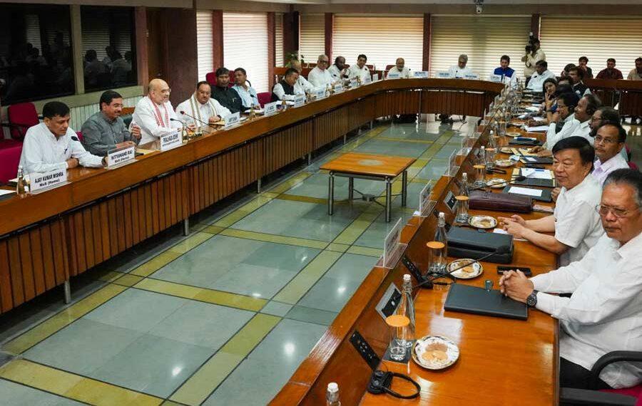 Home Minister Amit Shah Chaired All-Party Meeting On Manipur