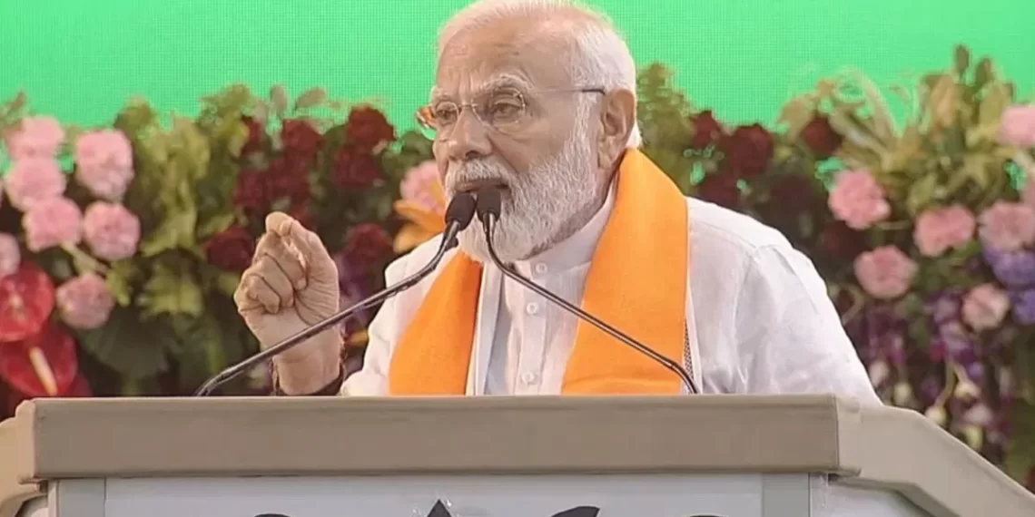 PM Addresses BJP Booth Workers I The Indian Tribal