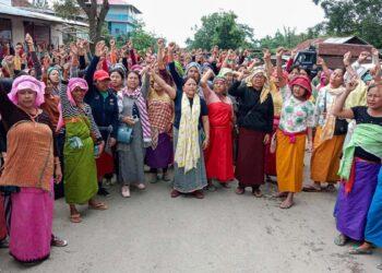 Women Protesting Army Operations in Manipur