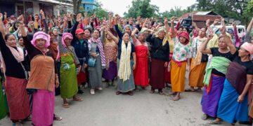 Women Protesting Army Operations in Manipur