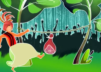 400-Year-Old Meghalayan Tribal Sport (Illustration-Rajesh Mahanty)