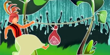 लगभग 400 साल पहले इस स्वदेशी खेल की उत्पत्ति मानी जाती है (इलस्ट्रेशन - राजेश महंती)