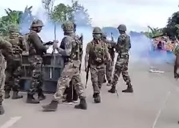 Security Forces On Ground In Manipur