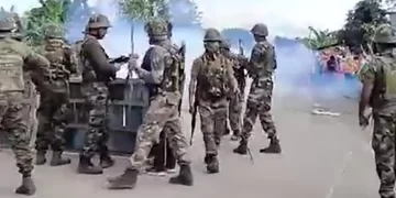 Security Forces On Ground In Manipur