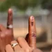 Voters Showing Their Inked-Fingers After Casting Their Ballot
