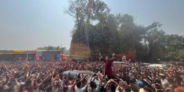 Crowds Swell At The Venue Of Fast-Unto-Death Of Tipra Motha Chief Pradyot Debbarma